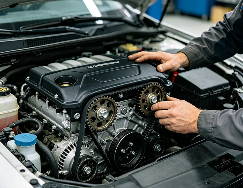 ¿Cuál es la función de la tapa de distribución del automóvil?